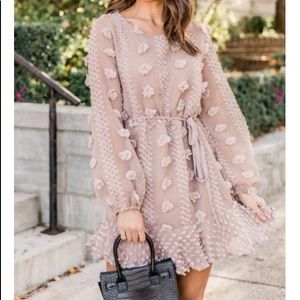 Pink Lily /Merci So close to my heart Mocha Dress
